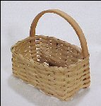 Index Card Basket Handwoven