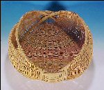 Vintage Woven POTATO BASKET / EGG GATHERING BASKET in COLOR