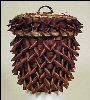 Mohawk Pine Cone Indian Basket Black Ash & Sweet Grass SOLD!