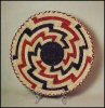 African Tribal Art Traditional Plaque Basket LIGHTNING STRIKES AGAIN #2 