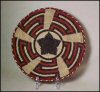 African Tribal Art Handwoven Plaque Star Basket