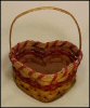 Amish Handwoven Heart Gift Basket
