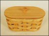 Amish Lidded Storage Basket