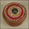 Birch Bark Quillwork Pine Needle Basket