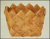 Plaited Birch Bark Hanging Wall Mail Basket