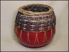 Handcrafted Georgia FIESTA Gourd Art Basket by Kathleen Becker