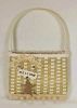 Hanging Wall Mail Basket / Woven Key Holder Basket woven by Kathleen Becker