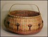 Southwestern Cacti Woven Art Basket