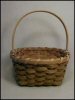 Handwoven Split White Oak Ozark Berry Egg Basket