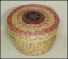 CT109 Hand woven Victorian fretwork basket by Kathleen Becker