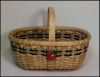Handwoven Apple Basket Market Basket hand-crafted by Kathleen Becker