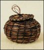 Miniature Horsehair Basket Tohono O'odham / Papago Indian Brown
