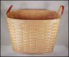 Large Magazine Basket Handwoven Maple Splints