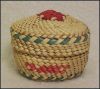 Vintage Miniature Makah Nootka Indian Trinket Basket