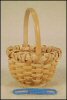 Miniature Nantucket 1.5" Basket Handwoven