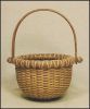 Nantucket Basket 4" Open Round OAK