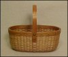 Contemporary Oval Nantucket Basket Oak & Ash by Kathleen Becker / Simply Nantucket Baskets