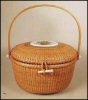 Nantucket Basket Purse Handbag Scrimshaw