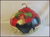 Thanksgiving Rooster Hand-painted Gourd Art Basket