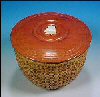 7" Lidded Nantucket Round Basket Cherry SOLD!