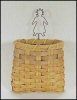 Hanging Wall Basket Wire Girl Hanger by Kathleen Becker / Simply Baskets