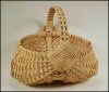 Woven Egg Buttocks Basket Braided Handle by Kathleen Becker / Simply Baskets