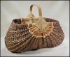 Hand-woven Egg Buttocks Basket in Color by Kathleen Becker / Simply Baskets